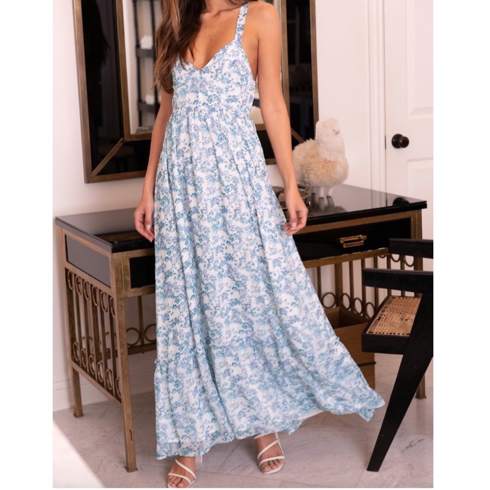 Lulus floral maxi dress